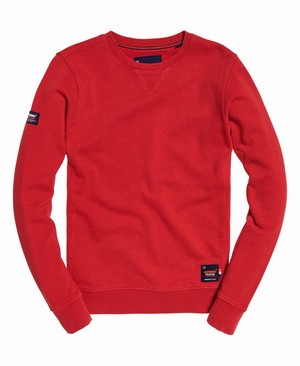 Superdry Dry Originals Crew Férfi Pulóver Piros | DFYGJ2983